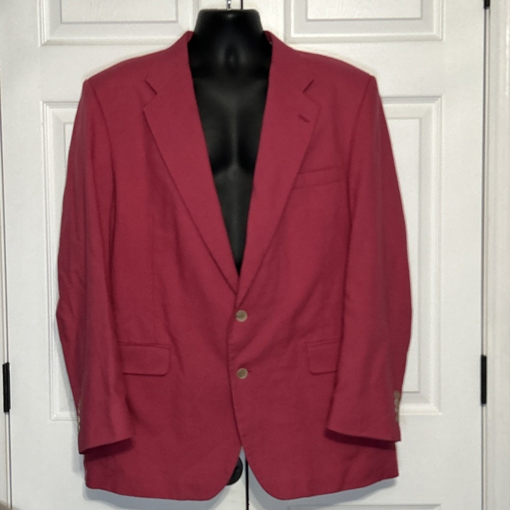 Sutter & Grant Sport Coat Suit Jacket Blazer Double Button Men's 44L Pink